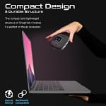 Promate USB-C Hub, 5-in-1 Type-C Sync/Charge Adapter with USB-A Adapter, SNAPHUB-4 Computer Accessories "BAE" Charm Bracelet 6
