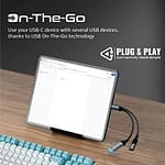 Promate USB-C OTG Media Adapter, OTGLINK-C Computer Accessories "BAE" Charm Bracelet 5