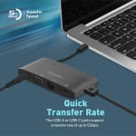 Promate USB-C to HDMI Adapter, MEDIAHUB-C3 Computer Accessories "BAE" Charm Bracelet 5