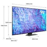 Samsung 98 Inches 4K Smart QLED TV, Silver-QA98Q80CAUXZN Electronics "BAE" Charm Bracelet 6