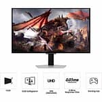 Samsung G80SD 32 Inch UHD, OLED, 240Hz, 0.03ms, Gaming Monitor – Silver – LS32DG802SMXUE Gaming Monitors "BAE" Charm Bracelet 5