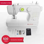 Singer Sewing Machine, White, SGM-SM024 Household "BAE" Charm Bracelet 5