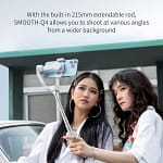Smooth Q4 Gimbal Stabilizer, Built-in Extension Rod, Portable and Foldable, Vlogging Stabilizer, YouTube TikTok Video, White Electronics "BAE" Charm Bracelet 6