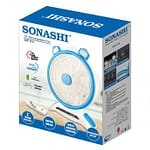 Sonashi 14inch Rechargeable Fan Blue-White Fans & Air Purifier "BAE" Charm Bracelet 6