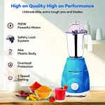 Sonashi 3 In 1 Mixer Grinder 3 Speeds With Pulse Switch Unbreakable Polycarbonate Jar Lids – SB-151SS (BLUE) Blender & Mixer "BAE" Charm Bracelet 5