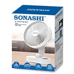 Sonashi 8inch Rechargeable Fan White – SRF-804 Fans & Air Purifier "BAE" Charm Bracelet 6