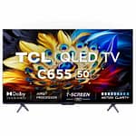 TCL 50 inch Television, 4K Ultra HD Smart QLED Google TV – 50C655 Electronics "BAE" Charm Bracelet 4