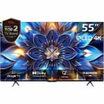 TCL 55 Inch Television, 4K QLED Google Smart LED TV -55T7B Electronics "BAE" Charm Bracelet 4