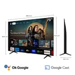 TCL 75-inch 4K Ultra HD QLED Google Smart LED TV 75P7K Electronics "BAE" Charm Bracelet 6