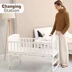 Teknum – 7 in 1 Convertible Kids Bed & Bedside Crib With Mattress, Mosquito net & Detachable Wheels(0 – 12yrs) – Grey, TK_7in1WBSC_GY Bedroom "BAE" Charm Bracelet 5