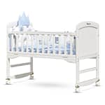 Teknum – 7 in 1 Convertible Kids Bed & Bedside Crib With Mattress, Mosquito net & Detachable Wheels(0 – 12yrs) – Grey, TK_7in1WBSC_GY Bedroom "BAE" Charm Bracelet 4