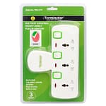 Terminator 3 Way T-Socket Multi Adaptor with Individual Switches & Indicators – TMA 573T Electronics "BAE" Charm Bracelet 6