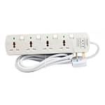Terminator 4 Way Universal Power Extension with Surge Protection & 3M Cable length – TPB 4ASP Electronics "BAE" Charm Bracelet 4
