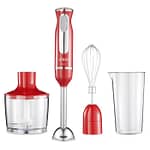 UFESA BP3443 Hand Blender, 600 W Power, Turbo Function, 2 Stainless Steel Blades & Shaft, Ergonomic & Anti-Splash Design, Included Accessories, BPA-Free, Red Color Blender & Mixer "BAE" Charm Bracelet 4
