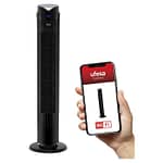 UFESA Tower Fan With Wi-Fi Control & Remote, 12 Hour Timer Function, Bladeless Powerful With 3 Speeds Settings, Standing Oscillating Fan For Home, Bedroom & Office Fans & Air Purifier "BAE" Charm Bracelet 5