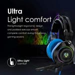 Vertux Bogota High Definition Game Command Over-Ear Gaming Headset With RGB LED Lights Blue Gaming & Consoles "BAE" Charm Bracelet 5