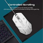 Vertux Sensi Ergonomic Optical USB Wired Gaming Mouse Upto 3200 DPI White Gaming & Consoles "BAE" Charm Bracelet 5