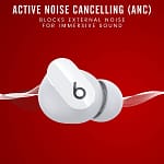 beats Studio Buds True Wireless Noise Cancelling Earphone , White Electronics "BAE" Charm Bracelet 5