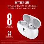 beats Studio Buds True Wireless Noise Cancelling Earphone , White Electronics "BAE" Charm Bracelet 6
