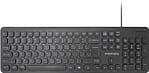 Promate Wired Keyboard, Ultra-Slim Full-Size 106-Keys Quiet Keyboard with 1.6m USB Cord Length, EASYKEY-4.E/A Computer Accessories "BAE" Charm Bracelet 4