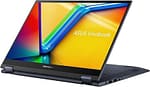 Asus Vivobook S 14 Flip, Touch Laptop, R7-7730U 16GB, 1TB PCIE G3 SSD, AMD Radeon, Win 11 Home, 14.0 inch 1920X1200 16:10, Backlit English/Arabic, Quiet Blue – TN3402YA-LZ159W Asus "BAE" Charm Bracelet 4