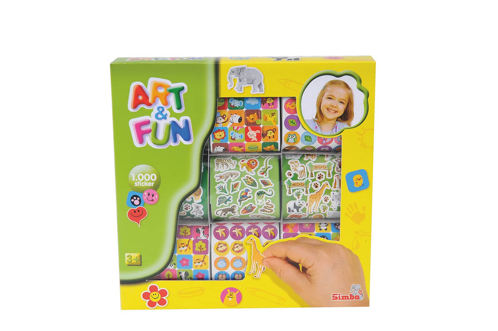 Simba – Art & Fun Magic 1000 Sticker, 2- Assorted (6304563) Kids Activities SIMBA