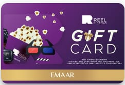Reel Cinemas Gift Card AED 150 (Instant E-mail Delivery) Gift Cards "BAE" Charm Bracelet