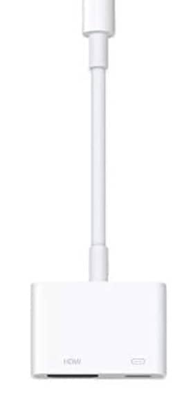Apple Lightning Digital AV Adapter M82D6, White Chargers & Power Supplies "BAE" Charm Bracelet