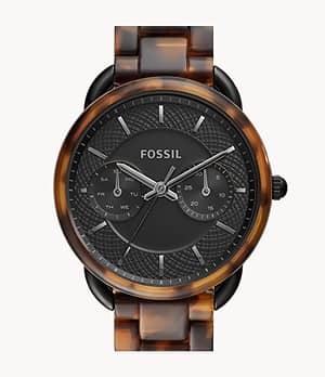 Fossil Tailor Multifunction Tortoise Acetate Watch (ES4639) Fashion fashion