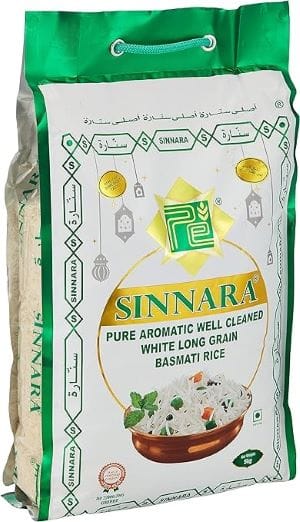 Sinnara Basmati Rice, 5Kg Food Cupboard "BAE" Charm Bracelet