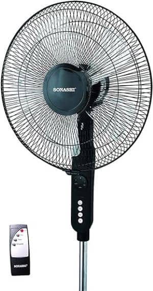 Sonashi 16 Inch Stand Fan With Remote Control, SF-8027SR Fans & Air Purifier "BAE" Charm Bracelet