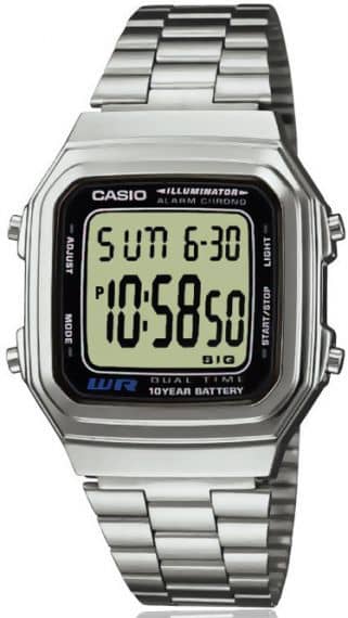 Casio Digital Stainless Steel Casual Watch for Women (A178WA-1ADF) Fashion Casio