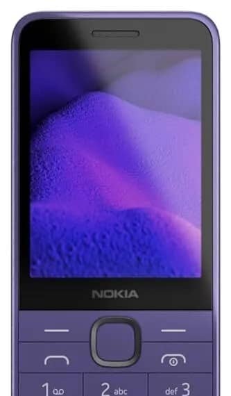 Nokia 235, Purple, 4G Mobiles "BAE" Charm Bracelet