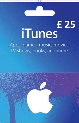£25 UK Apple iTunes Card (Instant E-mail Delivery) Gift Cards "BAE" Charm Bracelet