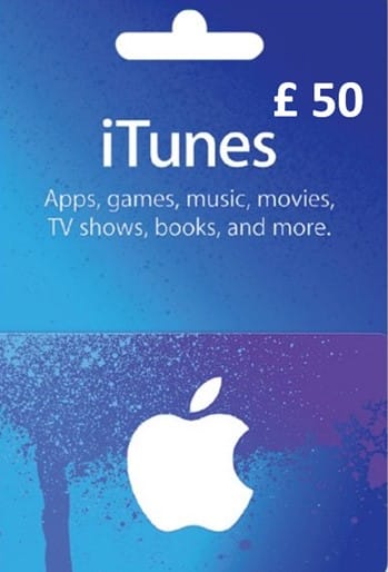 £50 UK Apple iTunes Card (Instant E-mail Delivery) Gift Cards "BAE" Charm Bracelet