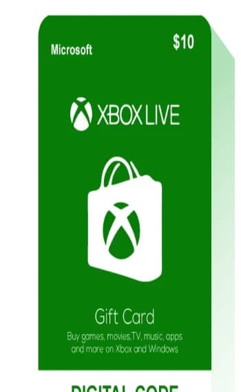 Xbox Live $10 USD – Instant E-Mail Delivery Gift Cards "BAE" Charm Bracelet