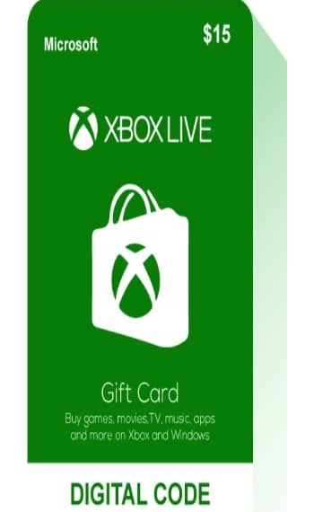 Xbox Live $15 USD – Instant E-Mail Delivery Gift Cards "BAE" Charm Bracelet