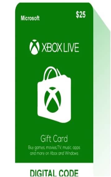 Xbox Live $25 USD – Instant E-Mail Delivery Gift Cards "BAE" Charm Bracelet