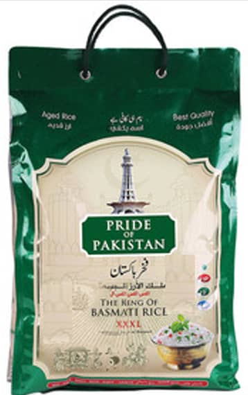 Pride Of Pakistan XXXL Basmati Rice, 10Kg Food Cupboard "BAE" Charm Bracelet