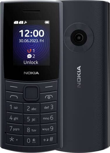 Nokia 110, Blue, 4G Mobiles "BAE" Charm Bracelet
