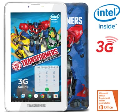 TouchmateTransformers 7” 3G Calling Intel Quad Core Tablet Blue (TM- Brands Tablets