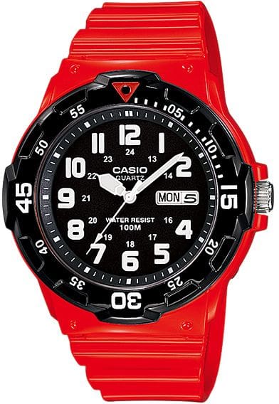 Casio Watch for Men Analog Resin Red (MRW-200HC-4B) Fashion Casio