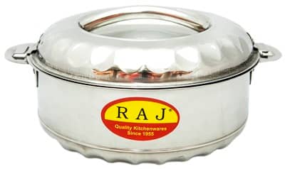 RAJ STEEL HOT POT – 2500 ml Casserole Household