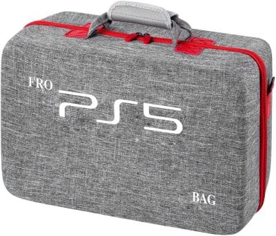Sony PS5 Host Nylon Bag Waterproof And Shockproof Hard Storage Bag Can Be One Shoulder Diagonal Portable Protective Ps5 Console Handbag Dual Controller And Accessories Gray Gaming & Consoles "BAE" Charm Bracelet