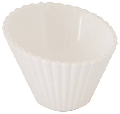DINEWELL MELAMINE WHITE POPCORN BOWL Cutlery Dinewell