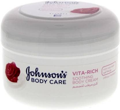 Johnson & Johnson Adult Body Cream Soothing Rose 200Gm Grocery Grocery