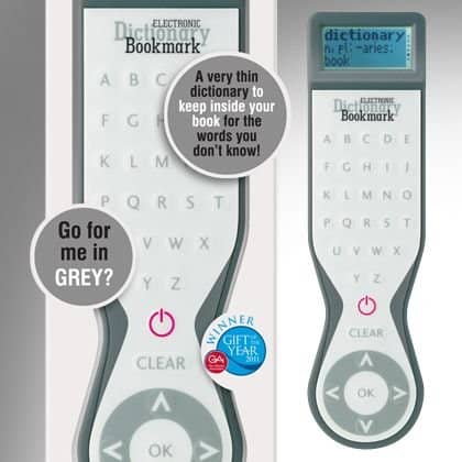 Electronic Dictionary Bookmark – Color: Grey Electronic Dictionary Electronic Dictionary Bookmark - Color: Grey
