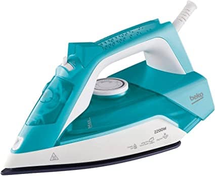 Beko Iron, 2200 Watts, Impact 110 g-min, Continuous Steam 35 g-min, Ceramic Sole, Anti-Limescale Automatic Shut-Off, Turquoise – SIM 3122 T Household "BAE" Charm Bracelet
