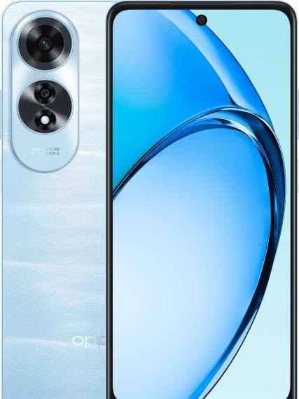 Oppo A60, 256GB, 6GB, 5G, Ripple Blue Electronics "BAE" Charm Bracelet