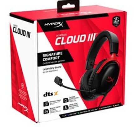 HyperX Cloud III Wired Gaming Headset – Black/Red Gaming & Consoles "BAE" Charm Bracelet